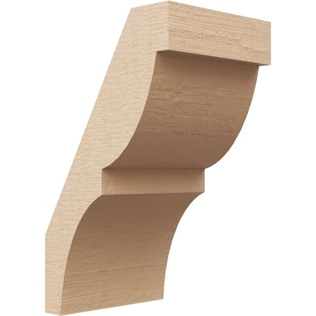 Ekena Millwork 5-inch W x 6-inch D x 10-inch H Valencia Rough Cedar Woodgrain TimberThane Knee Brace, Primed BRCUR05X06X10VALRCPR